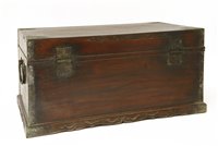 Lot 266 - A Chinese wood hinged box