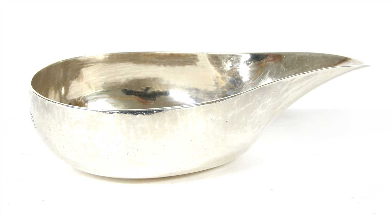 Lot 101 - A George III silver pap boat
