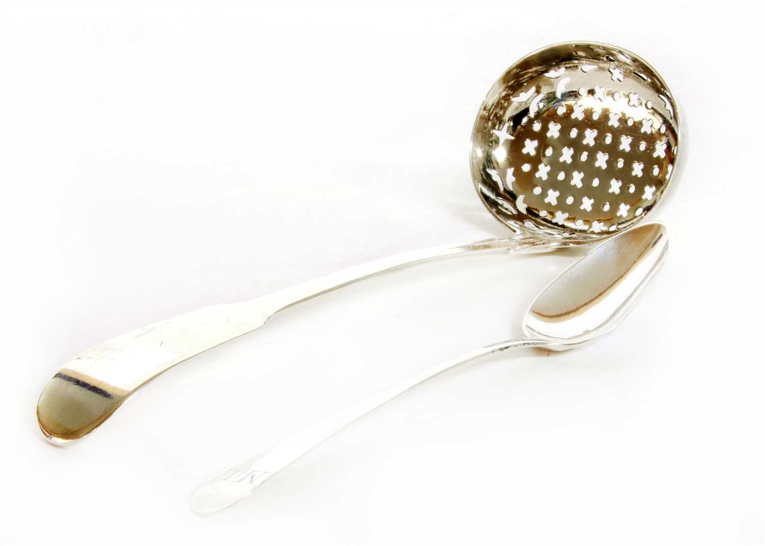 Lot 78 - A George III silver sifter spoon