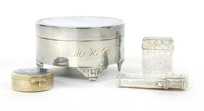 Lot 86 - An early 20th century silver jewellery box