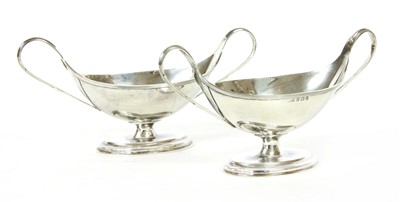 Lot 145 - A pair of early 20th century silver sweetmeat dishes
