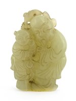 Lot 158 - A Chinese jade carving