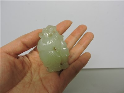Lot 158 - A Chinese jade carving