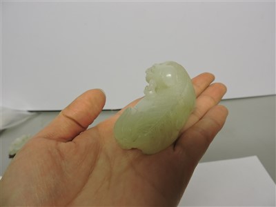 Lot 159 - A Chinese jade carving