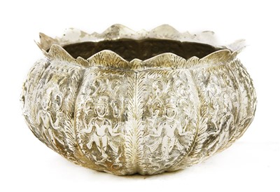 Lot 95 - A large Indian silver bowl