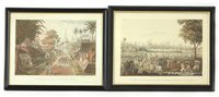 Lot 305 - A set of ten 19th century hand coloured prints of Indian fort scenes