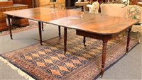 Lot 845 - A mahogany D-End dining table