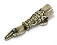 Lot 711 - A Victorian novelty silver pencil by S Mordan