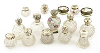 Lot 733 - Eight assorted scent bottles and seven assorted dressing table boxes