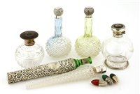 Lot 732 - Nine assorted scent bottles of various forms