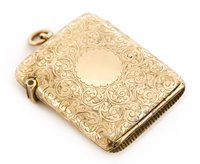 Lot 685 - A Victorian 9ct gold vesta