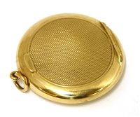 Lot 690 - An Asprey of London 9ct gold mirrored compact