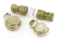 Lot 730 - A Victorian silver cased glass scent bottle