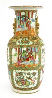 Lot 474 - A Chinese Canton famille rose vase