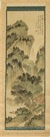 Lot 180 - A Chinese hanging scroll