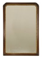 Lot 537 - A Victorian mahogany framed mirror