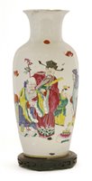 Lot 123 - A Chinese famille rose vase