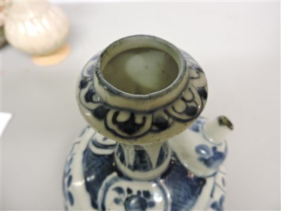 Lot 37 - A blue and white kendi, a qingbai vase and a Vietnamese bowl