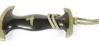 Lot 147 - A 1936 pattern Nazi SS dress dagger