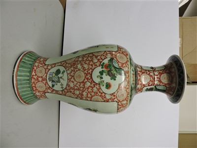 Lot 133 - A Chinese famille verte vase