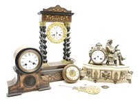 Lot 358 - Portico clock