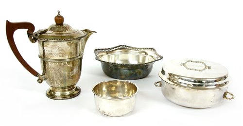 Lot 169 - A silver hot water pot