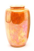 Lot 380 - A Ruskin orange lustre vase