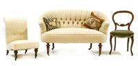 Lot 545 - Button back sofa