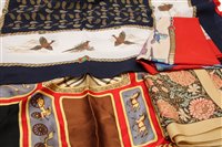 Lot 327 - A group of silk scarves