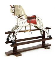 Lot 403 - A 19th century rocking horse