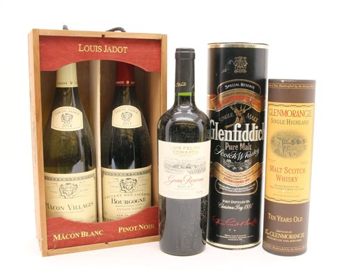 Lot 195 - A quantity of assorted wines and spirits