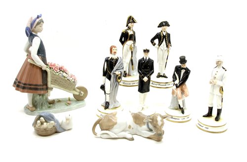 Lot 362 - A collection of ceramic figures