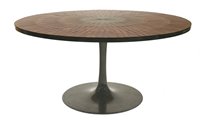 Lot 476 - A tile top dining table