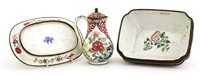 Lot 206 - A Chinese Canton enamelled milk jug and tray