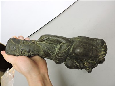 Lot 183 - A Chinese bronze figure