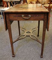 Lot 631 - A mahogany centre table