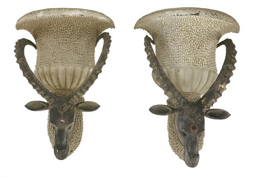 Lot 311 - A pair of wall mounted jardinières by Anthony Redmile
