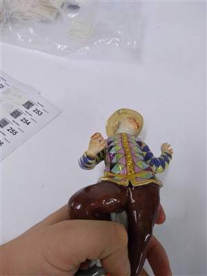 Lot 246 - A Meissen figure of an harlequin