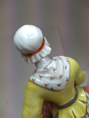 Lot 271 - Three Meissen figures
