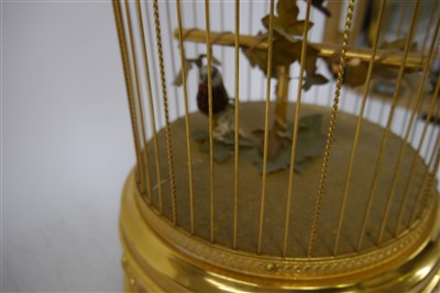 Lot 151 - A Reuge musical birdcage automaton