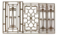 Lot 182 - Four French iron panels