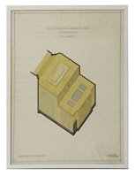 Lot 258 - Two Axonometric architectural drawings