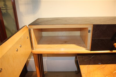 Lot 337 - An Italian palmwood and acer console table