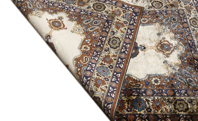 Lot 775 - A Persian silk and woollen rug