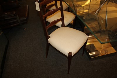 Lot 343 - A set of six Italian dining chairs