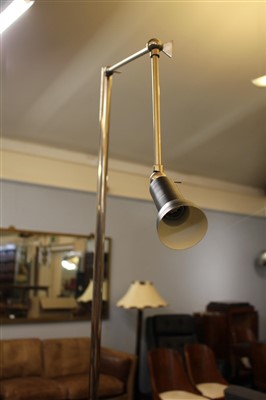 Lot 352 - A chrome standard lamp