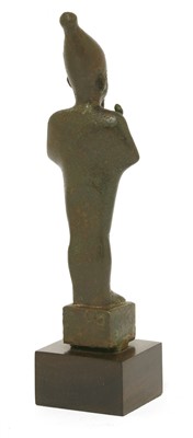 Lot 179 - An Egyptian bronze figure of Osiris