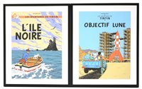 Lot 485 - Two Tin Tin poster prints