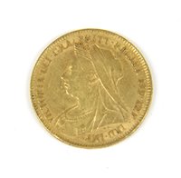 Lot 33 - A Victorian half sovereign, dated 1895