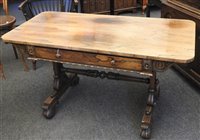 Lot 823 - A William IV rosewood sofa table